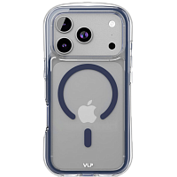 Чехол защитный VLP Bubble Case с MagSafe для iPhone 17 Pro (Blue)