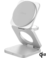 Беспроводное зарядное устройство uBear Balance Slim Wireless Charger Apple Watch Edition (Silver)