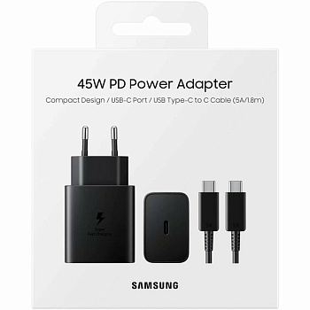Адаптер питания Samsung 45W Original + Cable USB-C