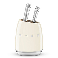 Набор ножей с подставкой SMEG KBSF02 (CR Кремовый)