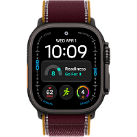 Умные часы Apple Watch Ultra 4 49mm (Black Titanium Burgundy Trail Loop S/M)